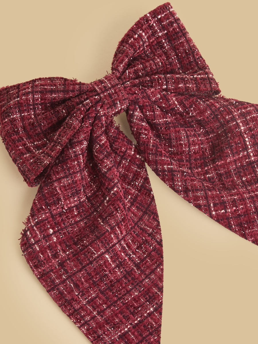 Bow Accent Barrette Hair Clip