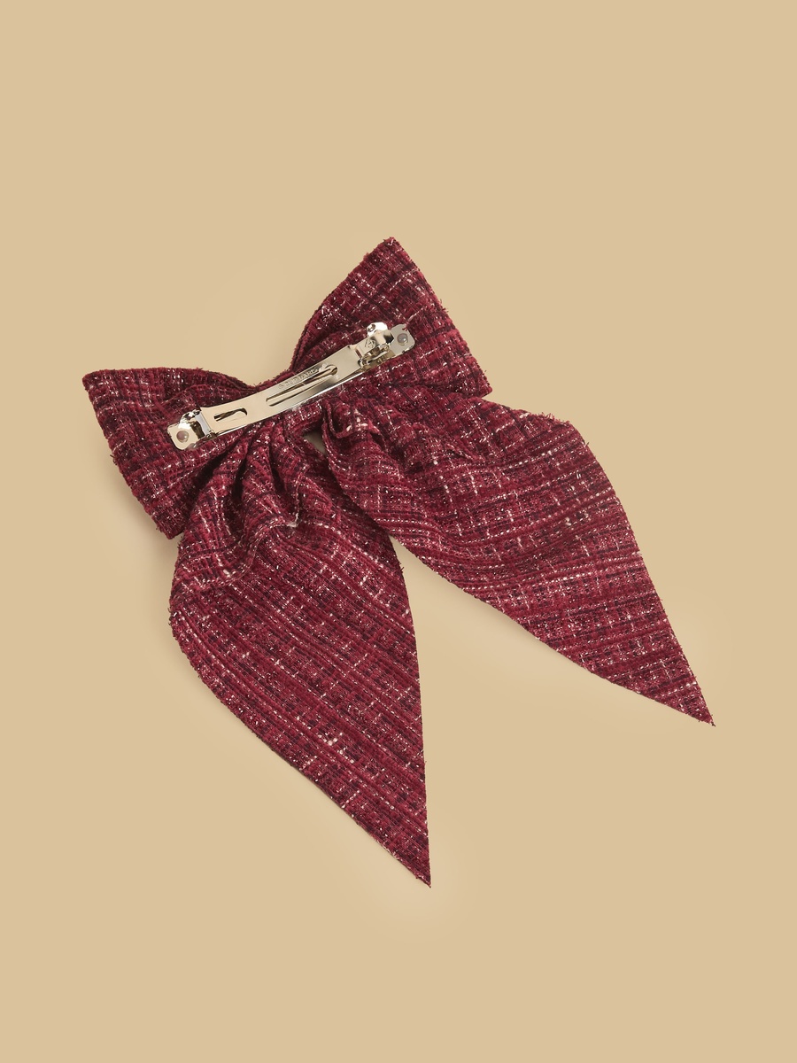 Bow Accent Barrette Hair Clip