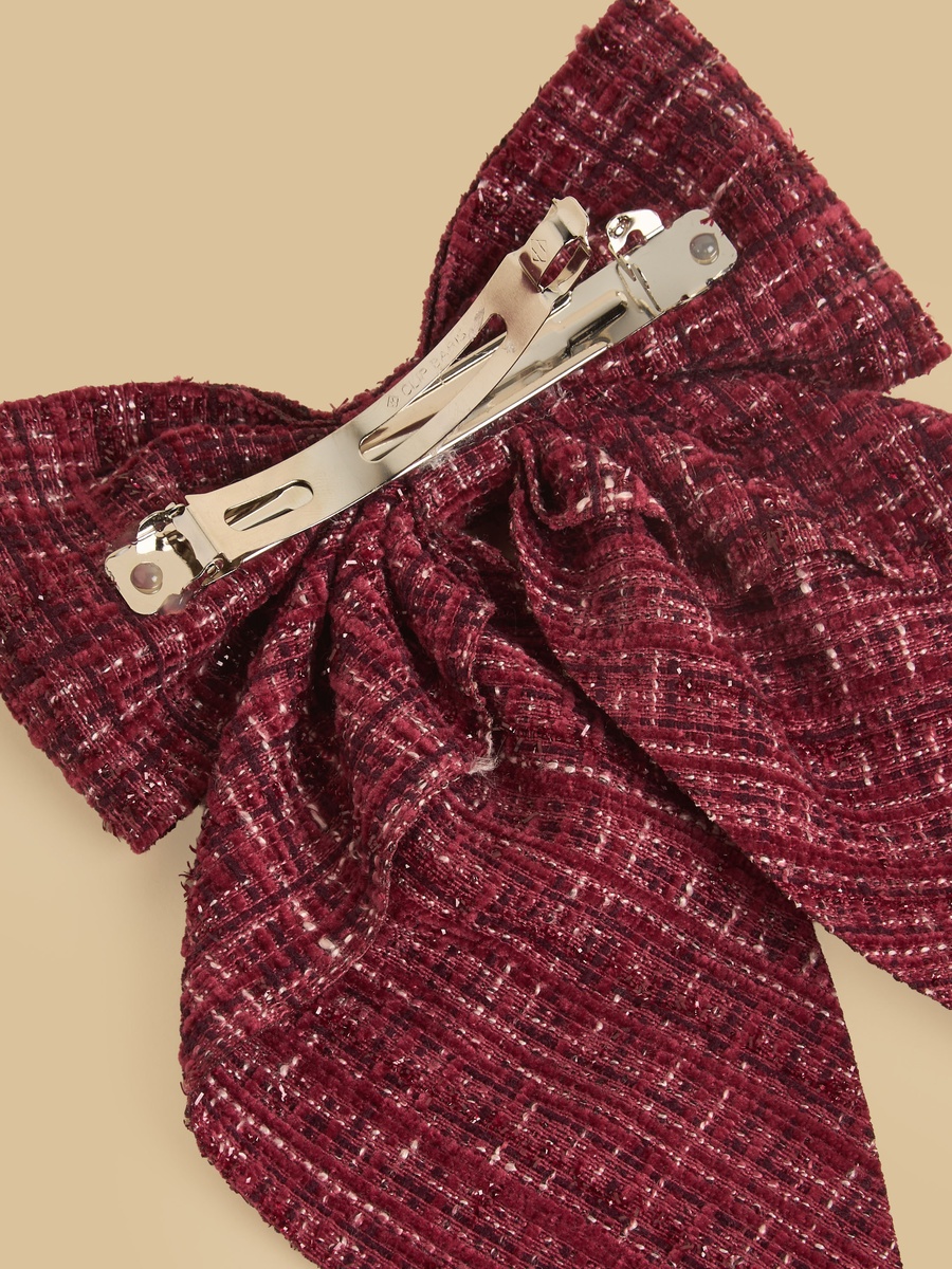 Bow Accent Barrette Hair Clip
