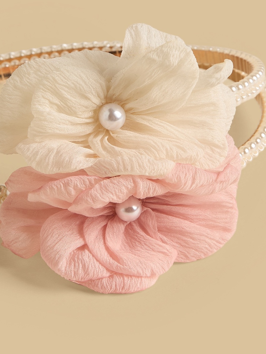 Pack of 2 - Floral Embellished Pearl Hairband