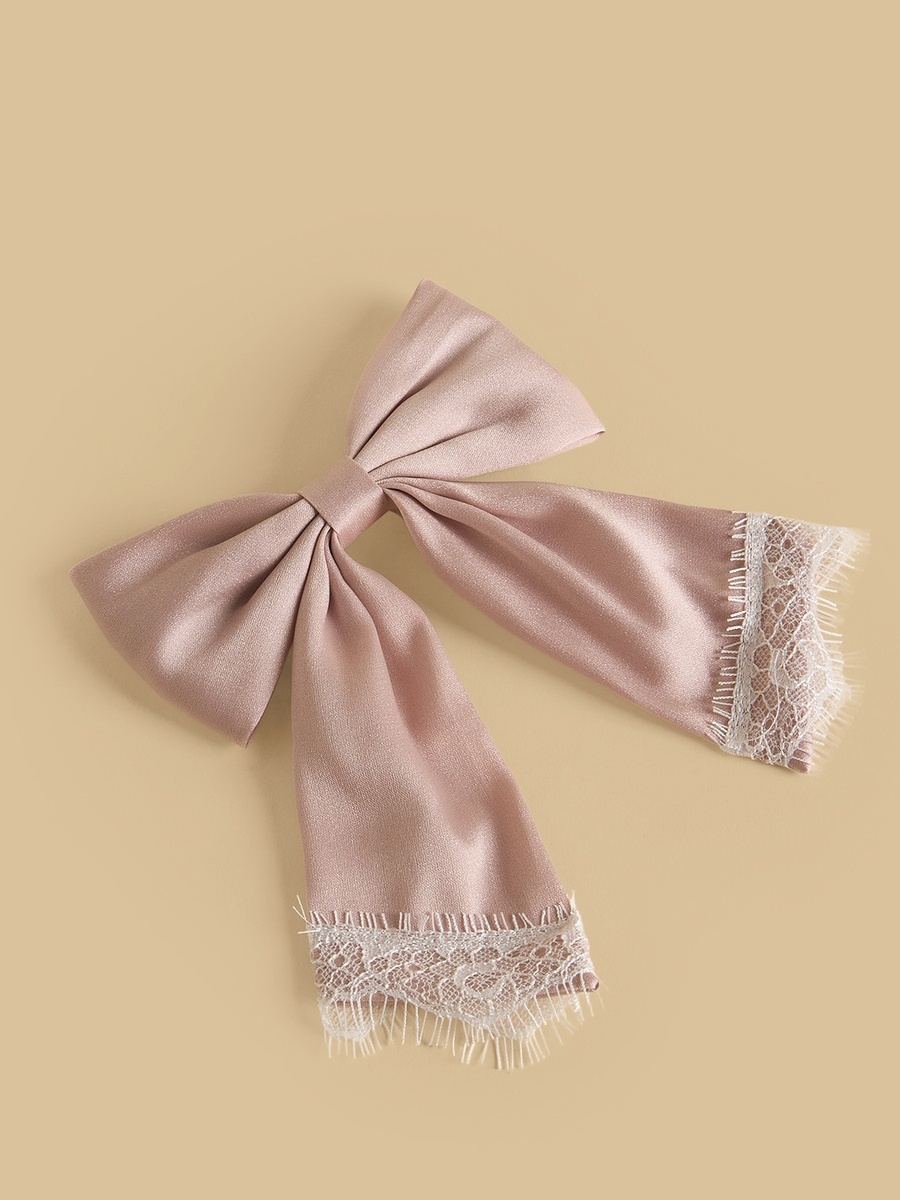 Lace Detail Bow Hair Clip