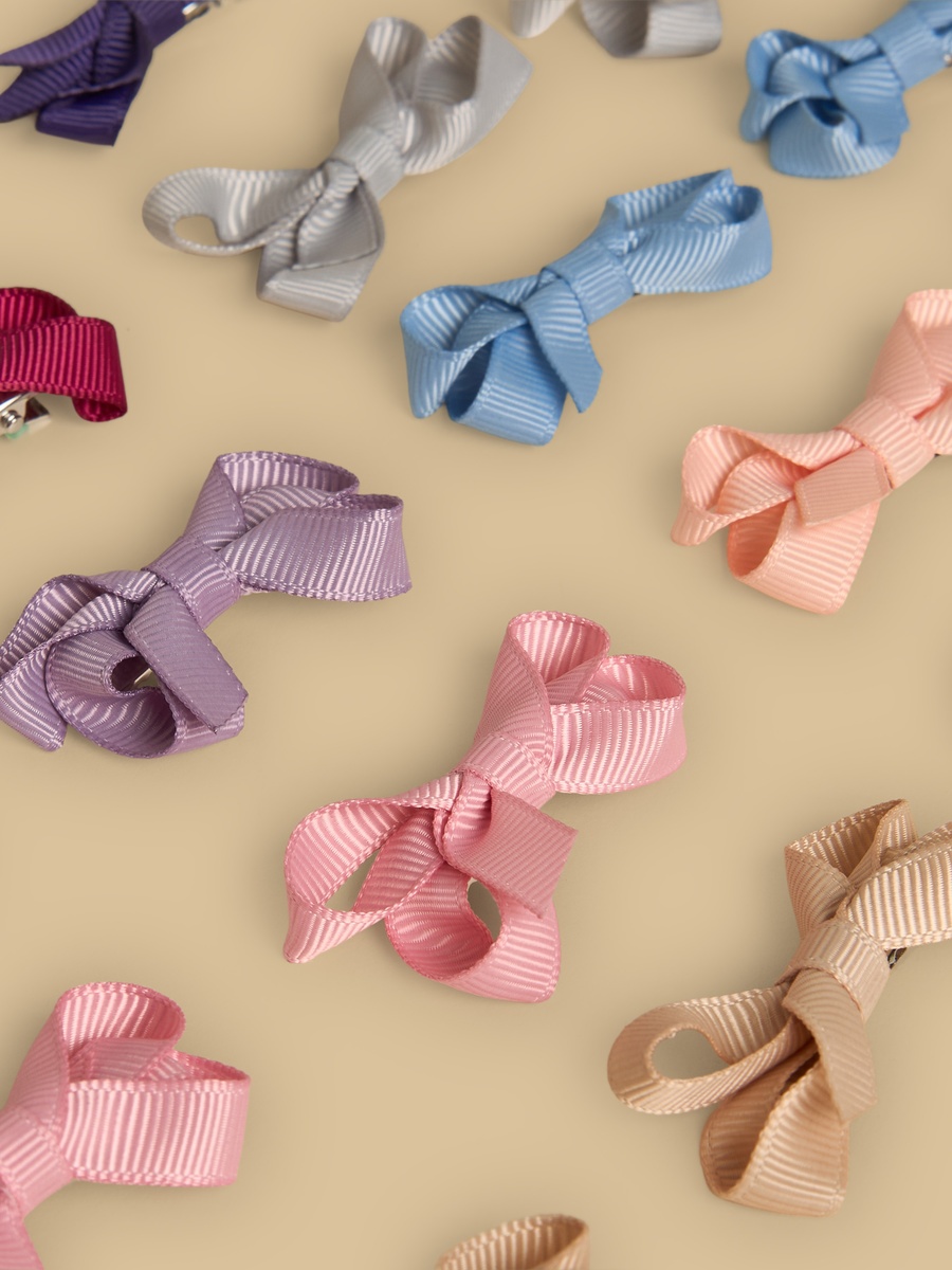 Pack of 20 - Bow Accent Hair Clip