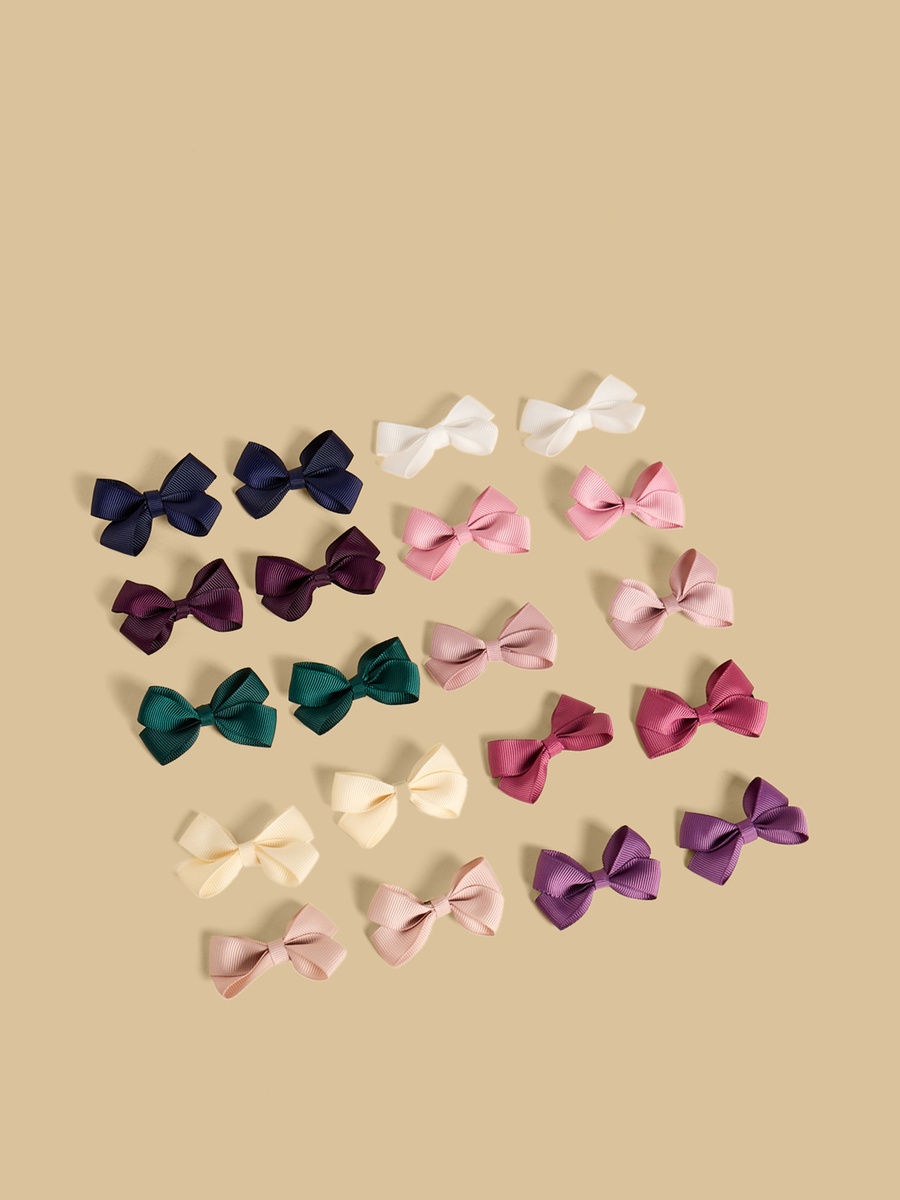 Pack of 20 - Bow Accent Hair Clip