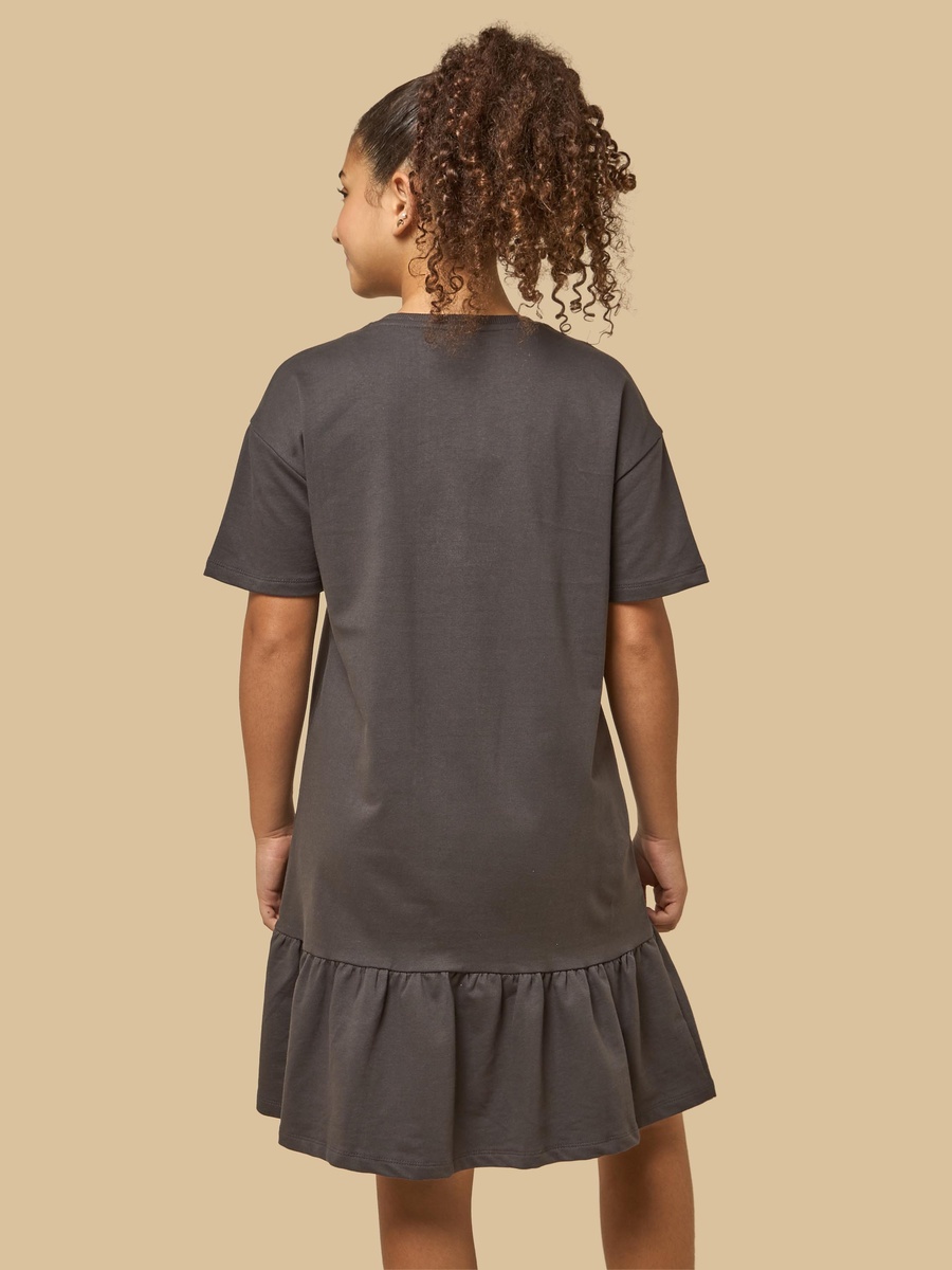 Stitch Print Drop Waist Dress