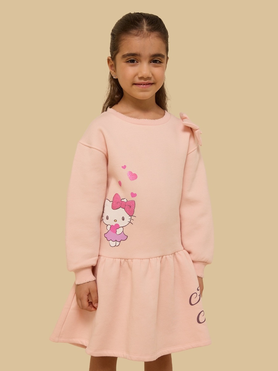 Hello Kitty Print A-Line Dress