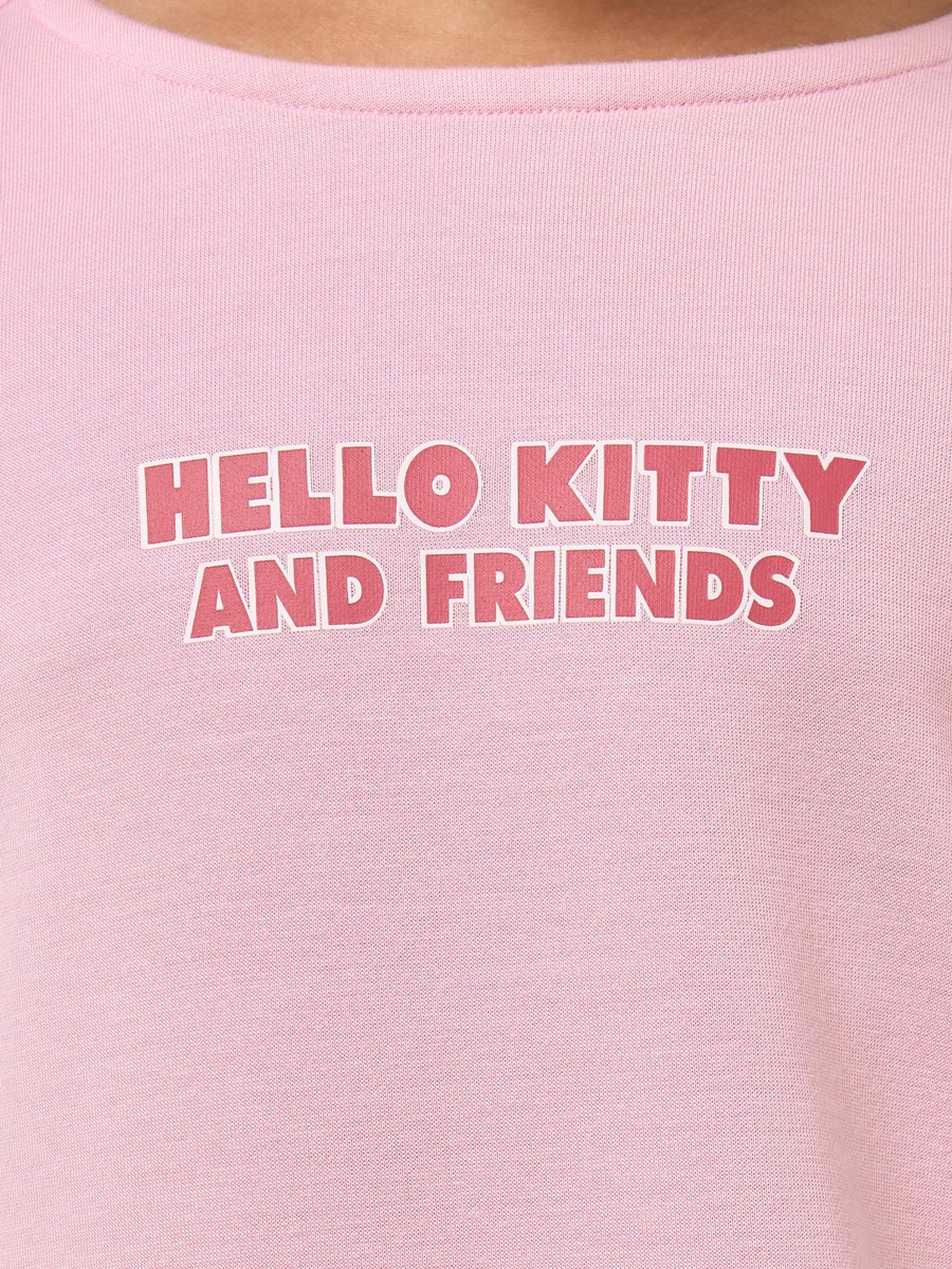 Hello Kitty and Friends Print T-Shirt Dress