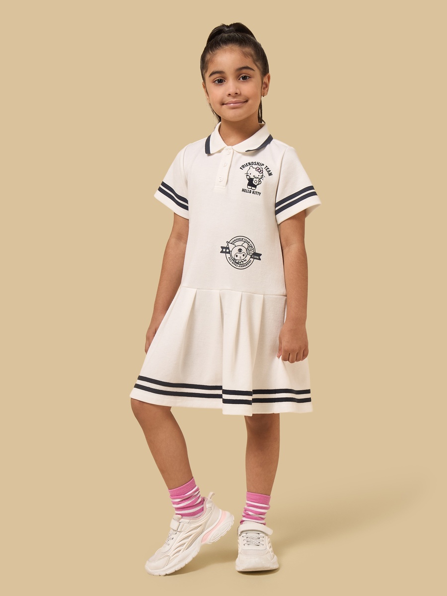 Hello Kitty Embroidered Polo Dress