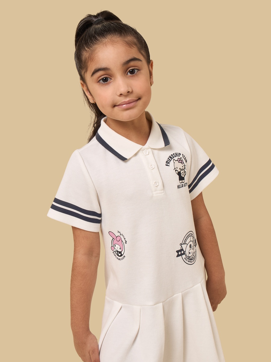 Hello Kitty Embroidered Polo Dress