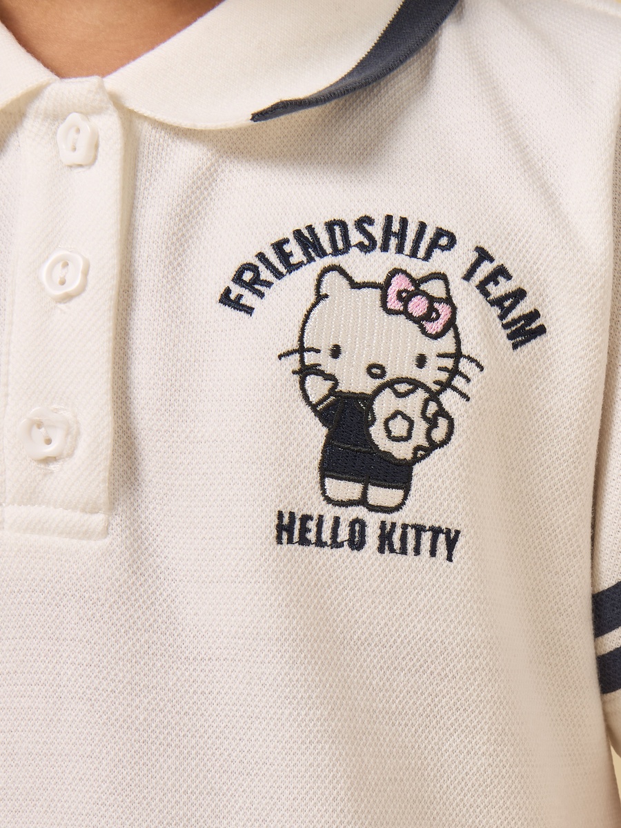 Hello Kitty Embroidered Polo Dress