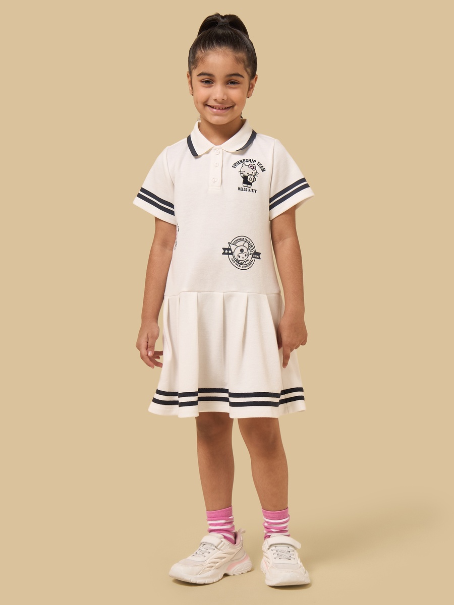 Hello Kitty Embroidered Polo Dress