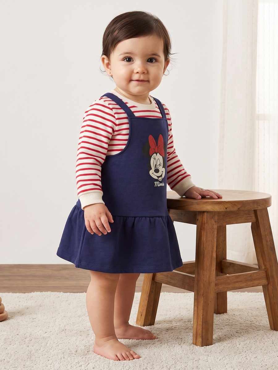 Minnie Mouse Print Dress