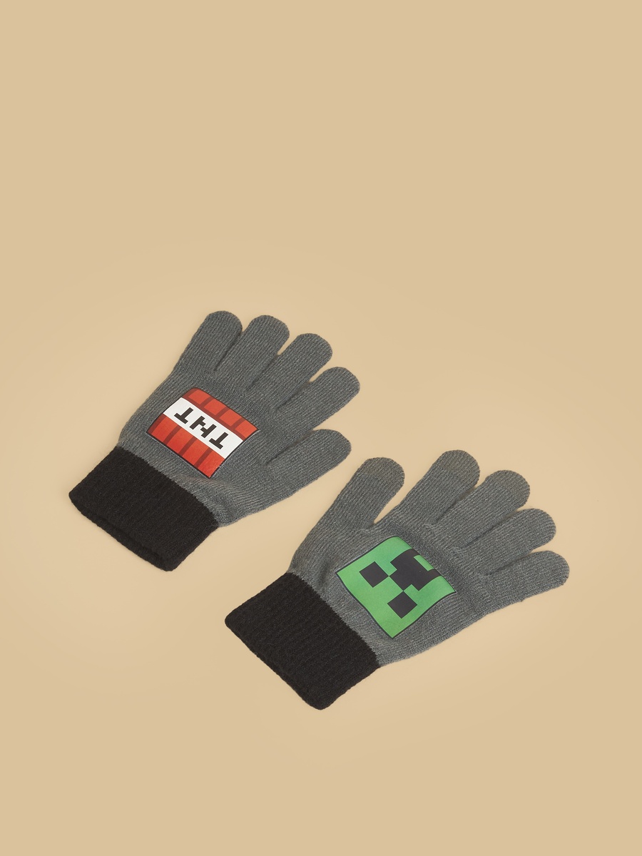 Minecraft Beanie with Gloves