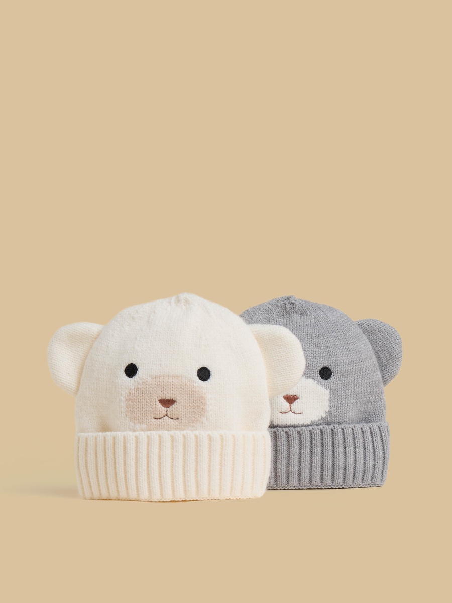 Assorted 4-Piece Cap and Mitten Set