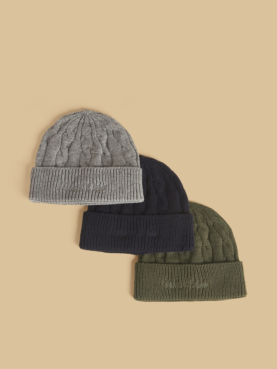 Pack of 3 - Textured Beanie