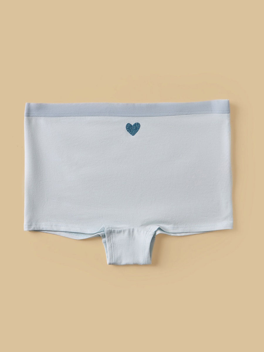 Pack of 5 - Glitter Heart Print Boyshorts