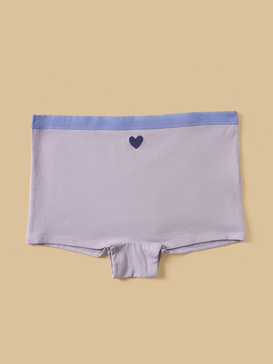 Pack of 5 - Glitter Heart Print Boyshorts