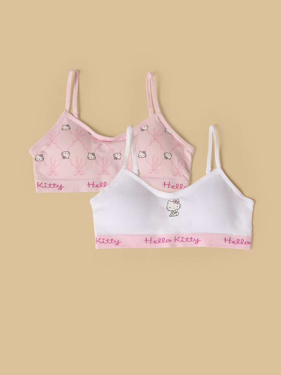 Pack of 2 - Hello Kitty Print Padded Bra