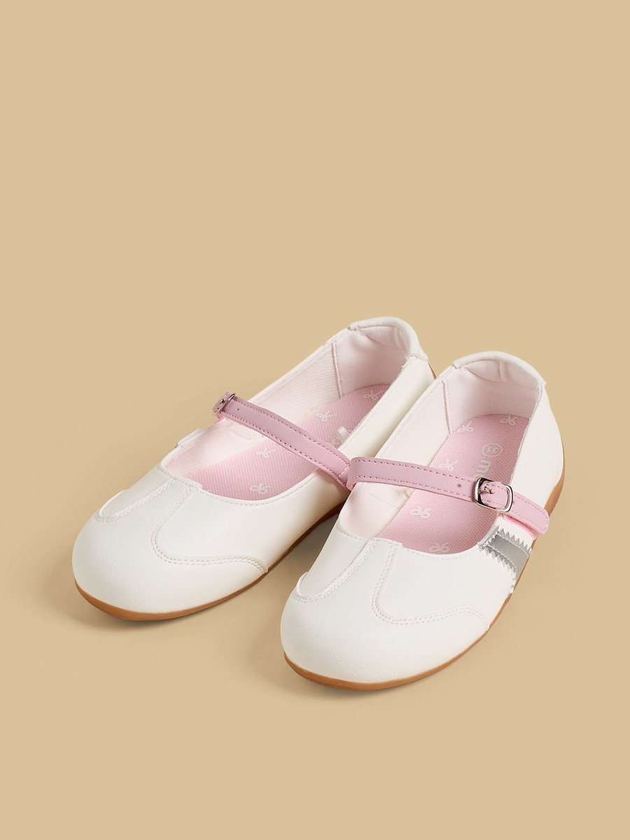 Panelled Mary Jane Shoes with Buckle Closure