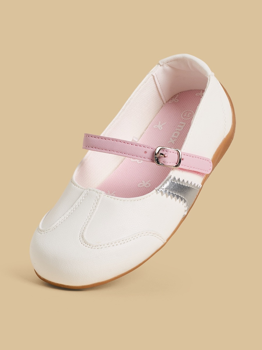 Panelled Mary Jane Shoes with Buckle Closure