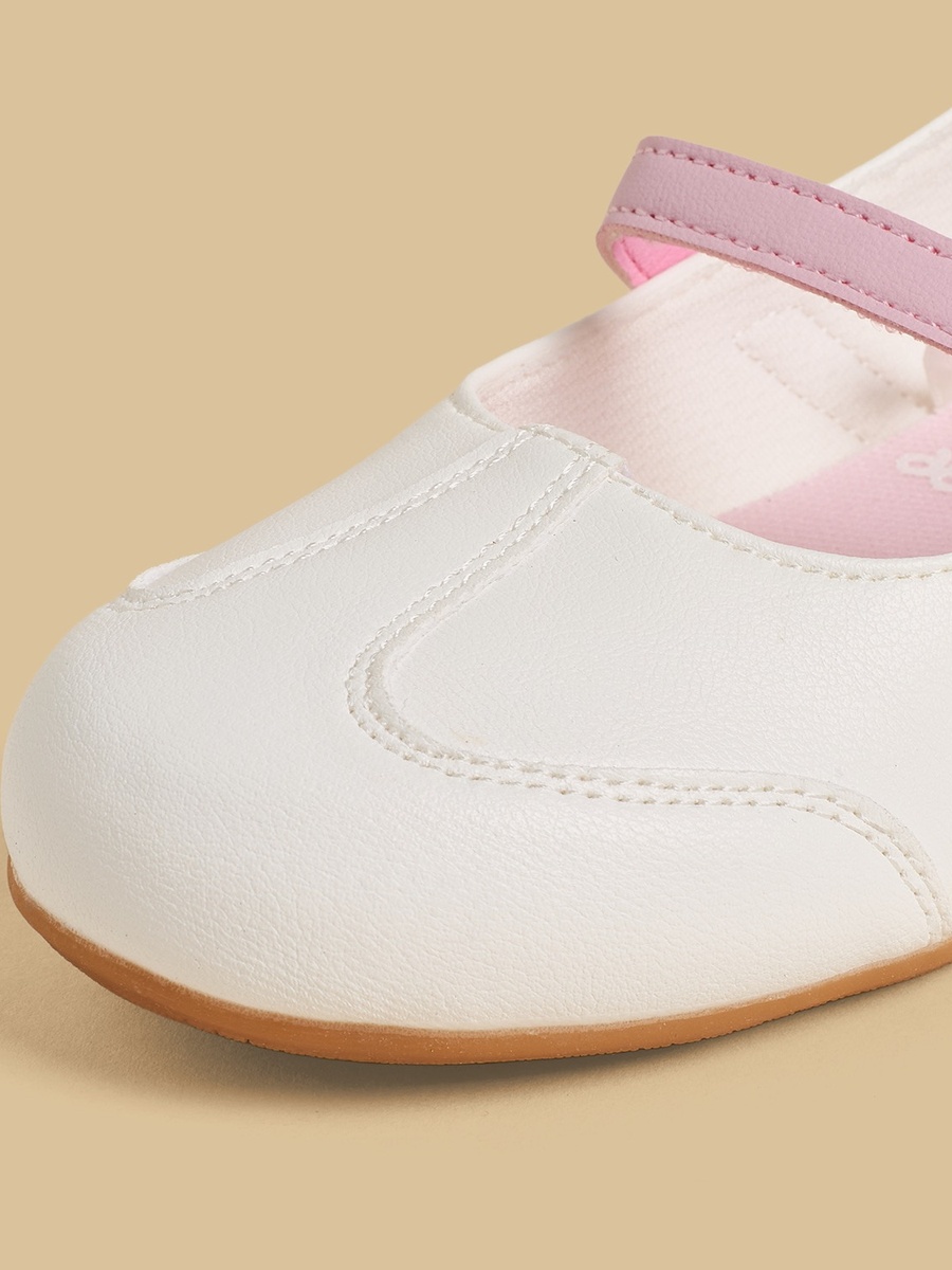 Panelled Mary Jane Shoes with Buckle Closure