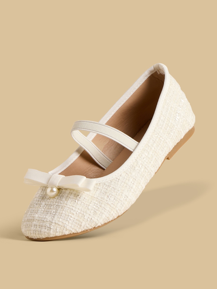 Pearl Embellished Ballerina Shoes