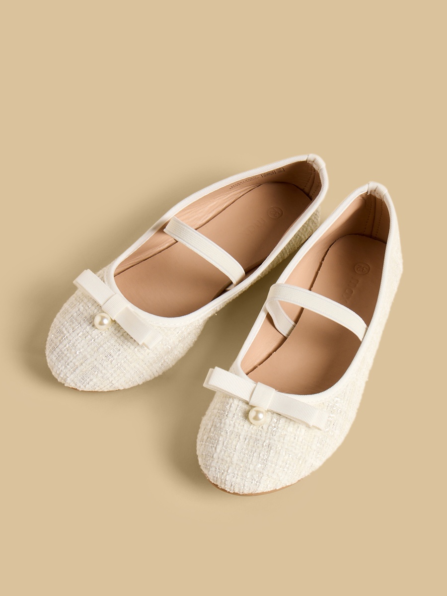 Pearl Embellished Ballerina Shoes