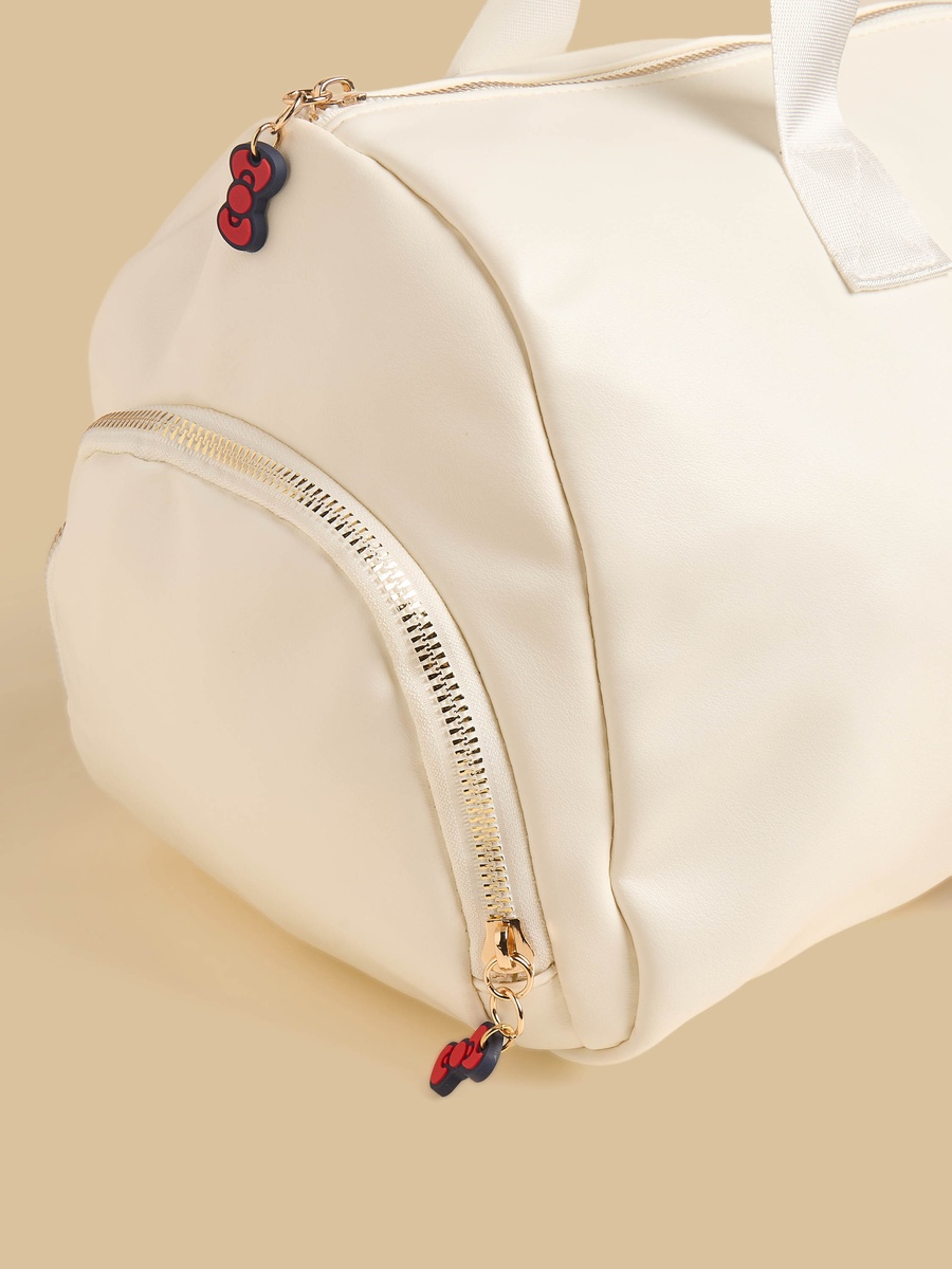 Hello Kitty Print Duffle Bag with Double Handles