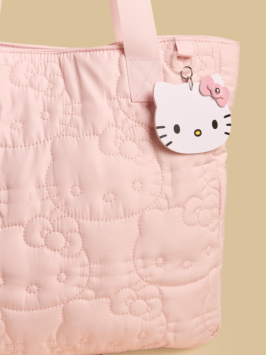 Hello Kitty Embroidered Tote Bag with Double Handles