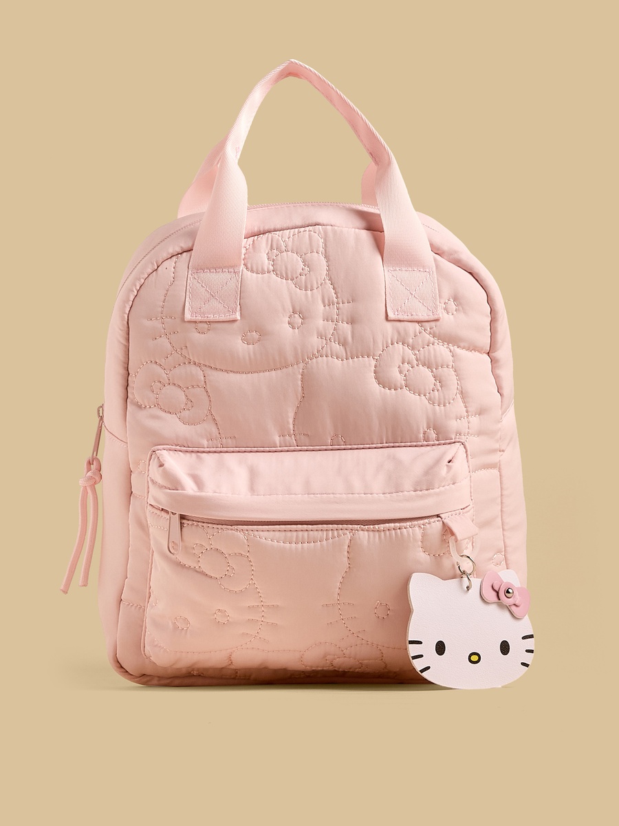 Hello Kitty Embroidered Backpack with Adjustable Straps