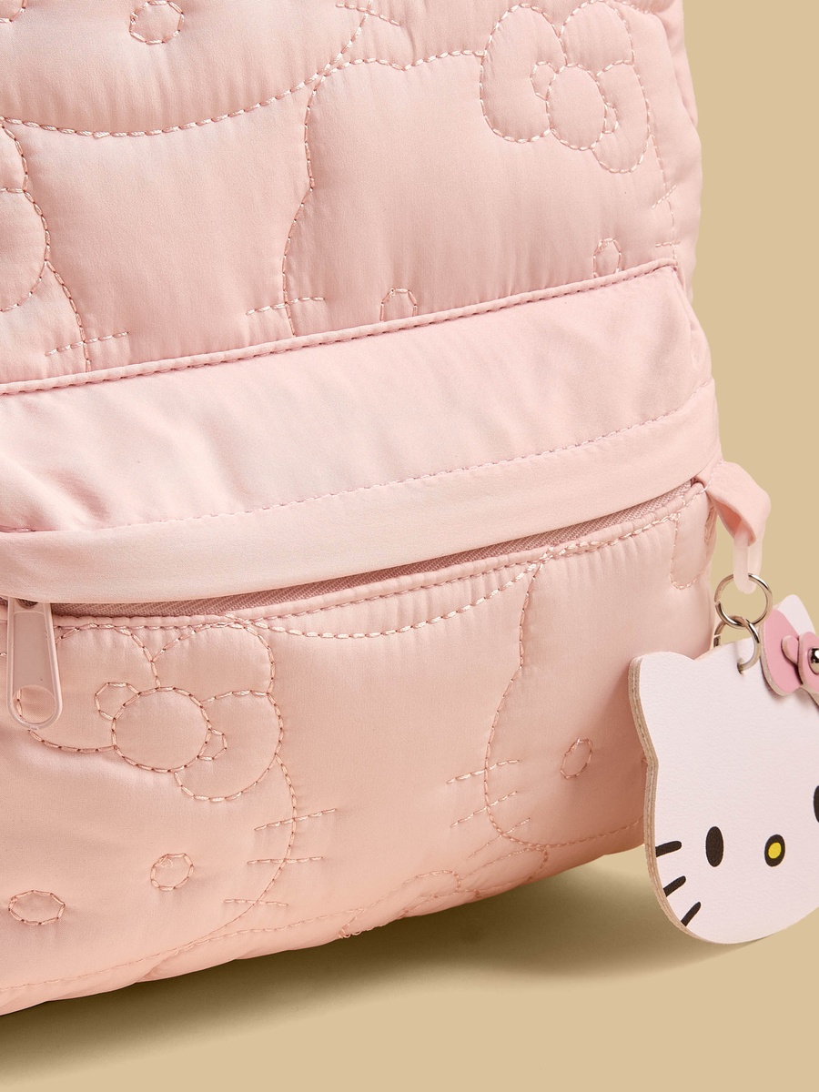 Hello Kitty Embroidered Backpack with Adjustable Straps