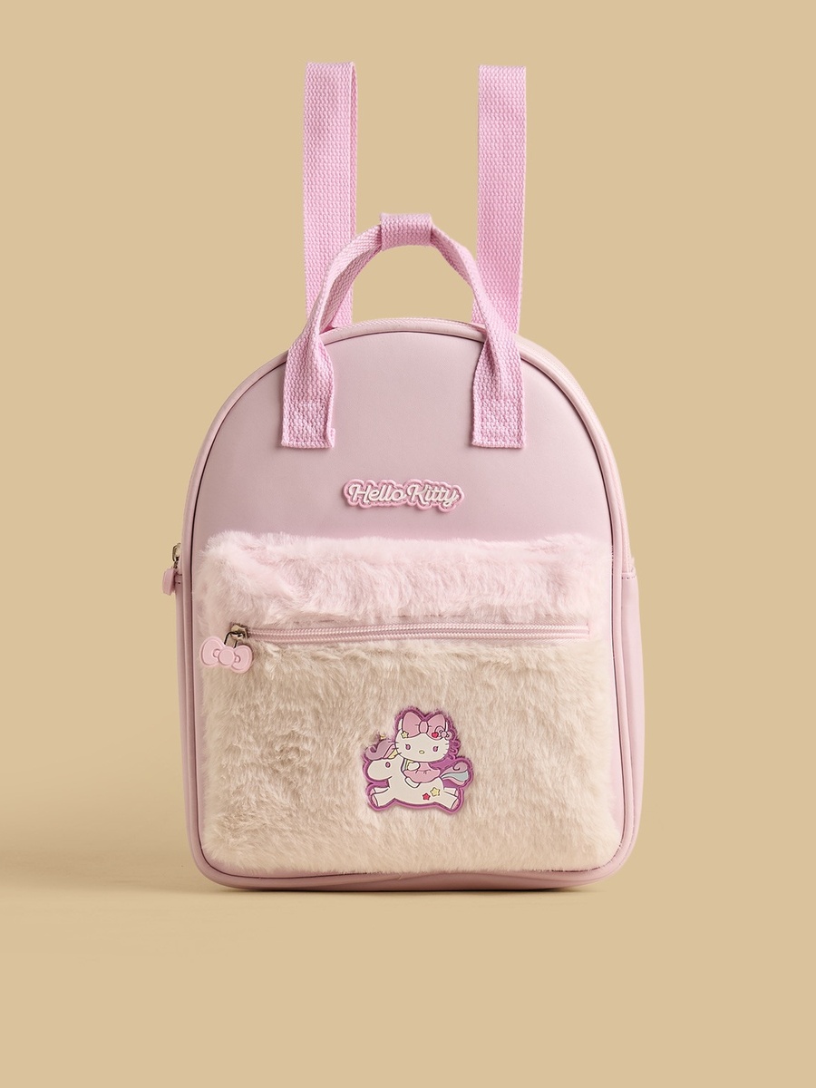 Hello Kitty Applique Backpack with Adjustable Shoulder Straps