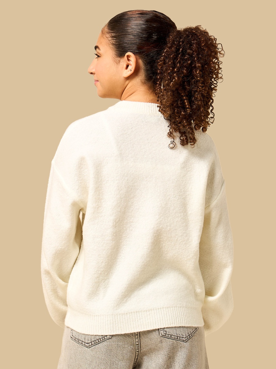 Paris Applique Oversized Sweater