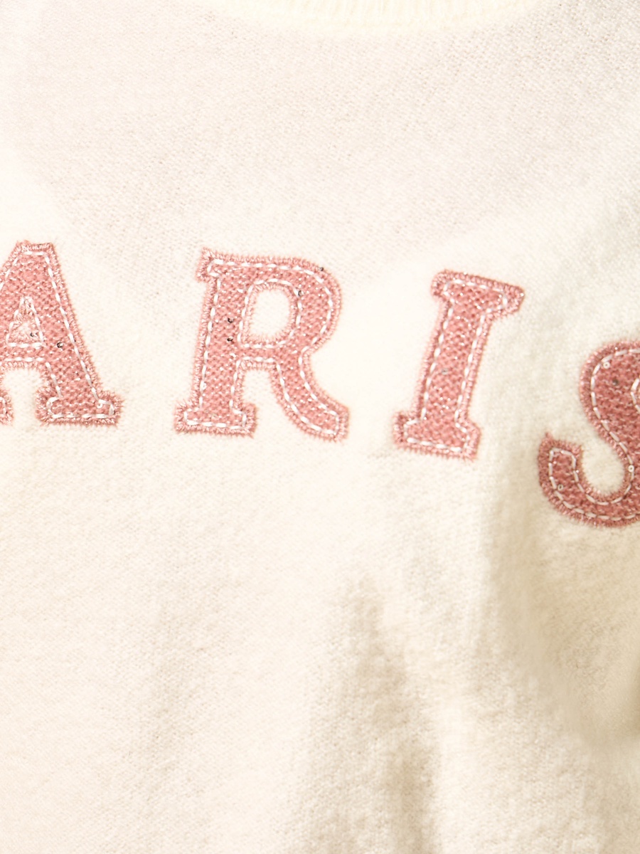 Paris Applique Oversized Sweater