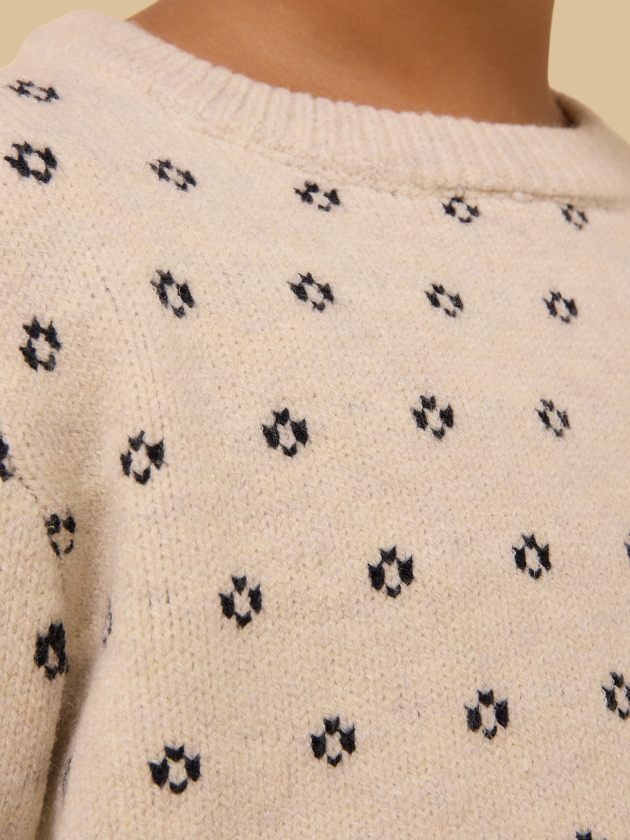 Floral Intarsia Sweater