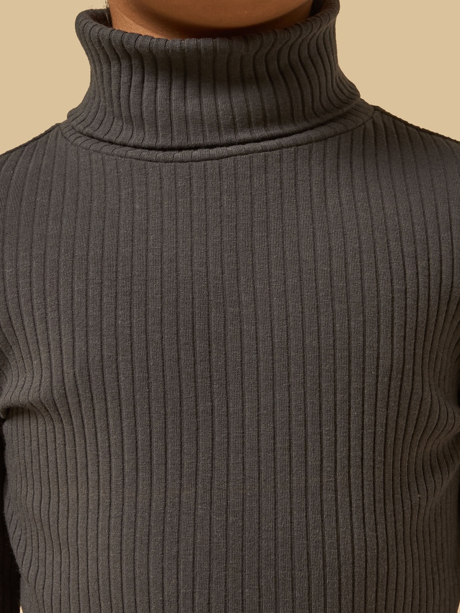 Ribbed Turtleneck Sweater