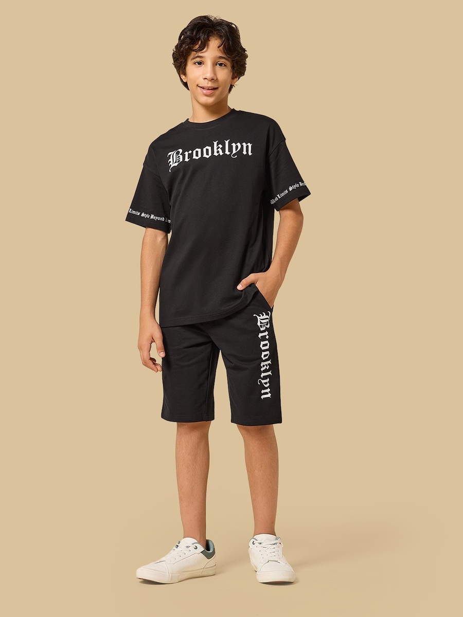 Brooklyn Print T-Shirt and Shorts Set