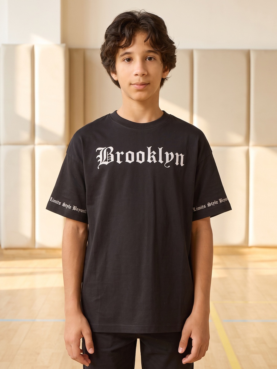 Brooklyn Print T-Shirt and Shorts Set