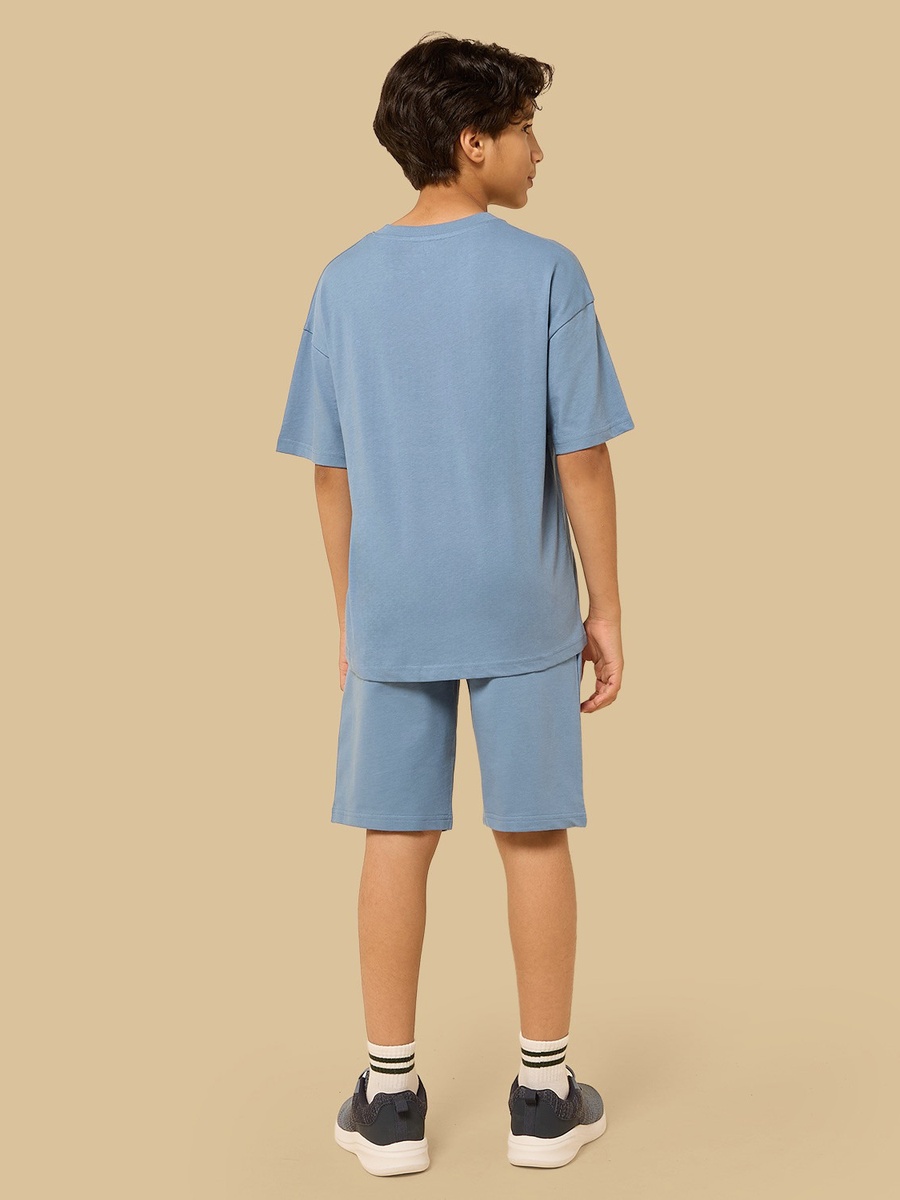 Panelled T-Shirt and Shorts Set