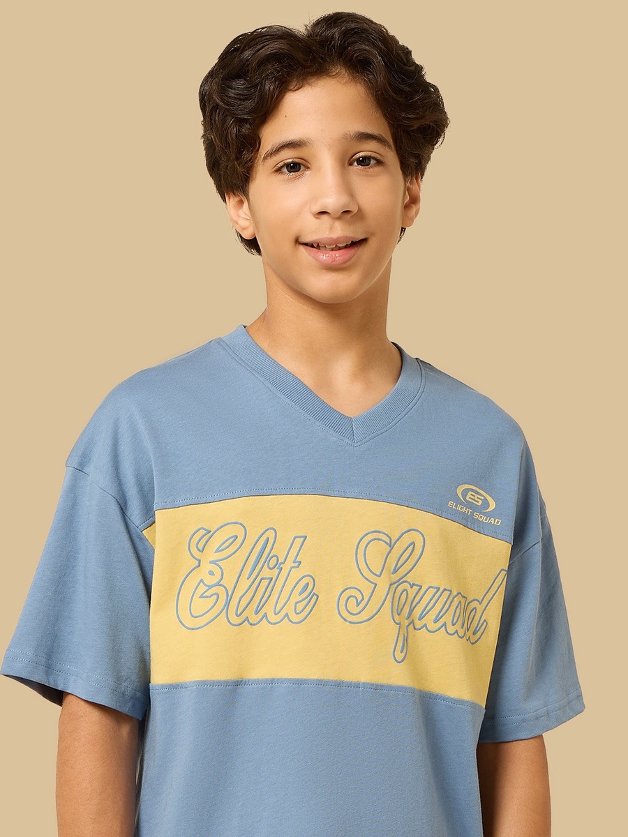 Panelled T-Shirt and Shorts Set