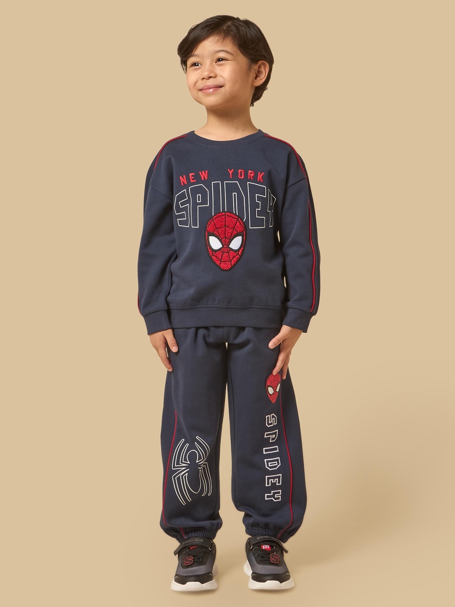 Spider-Man Print Sweatshirt and Joggers Set