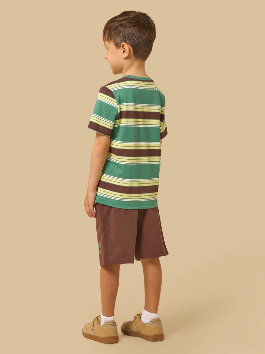 Striped T-Shirt and Shorts Set