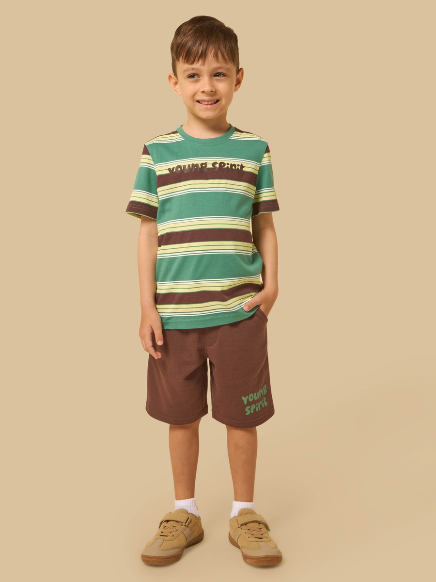 Striped T-Shirt and Shorts Set