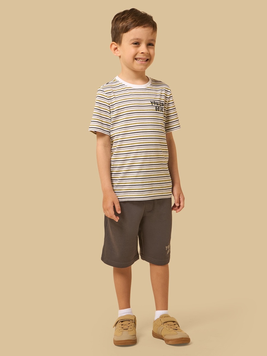 Striped T-Shirt and Shorts Set