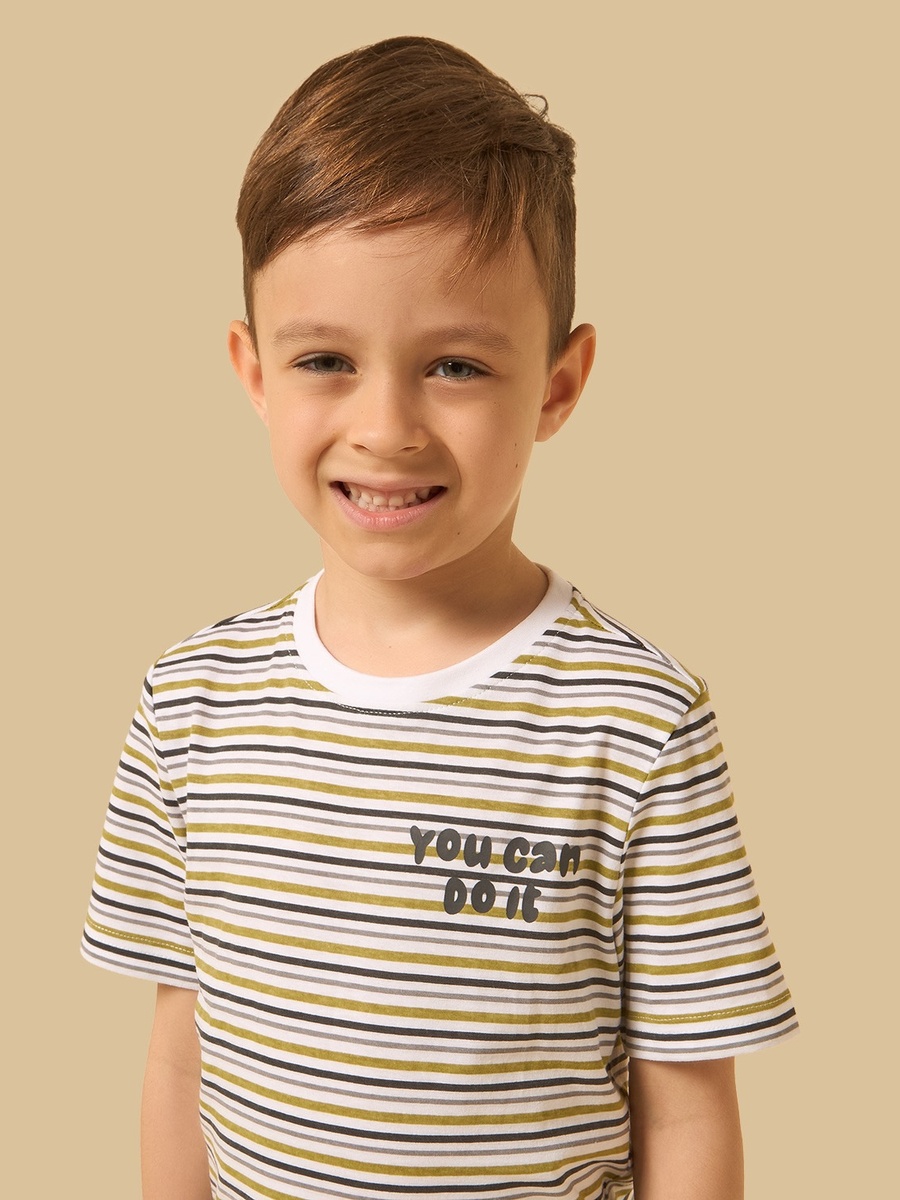 Striped T-Shirt and Shorts Set