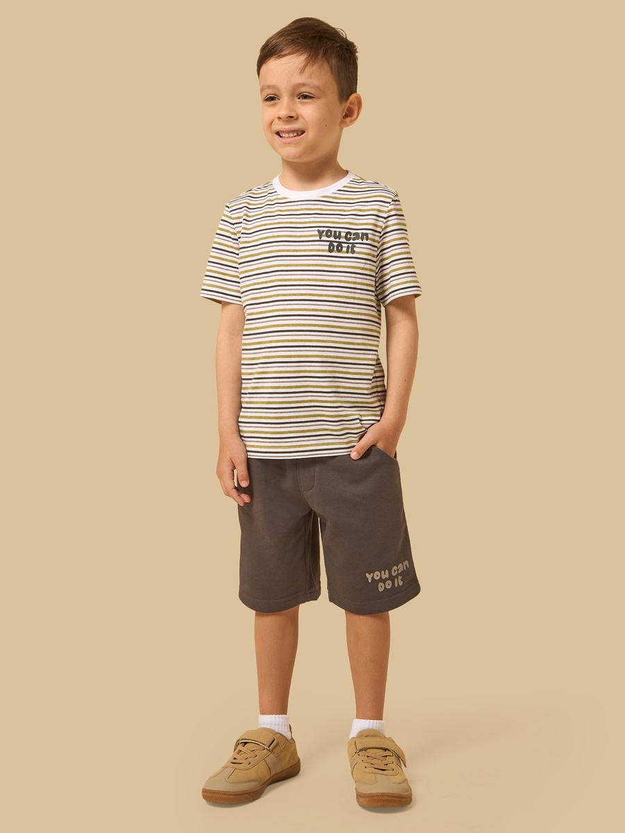 Striped T-Shirt and Shorts Set