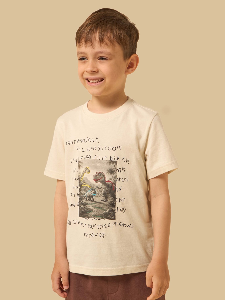 Dinosaur Print T-Shirt and Shorts Set