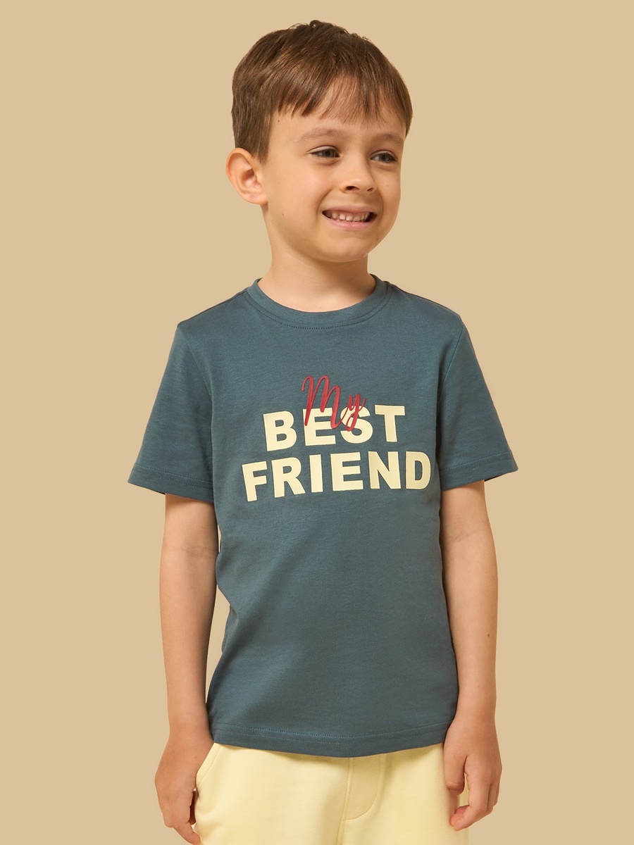 Best Friend Print T-Shirt and Shorts Set