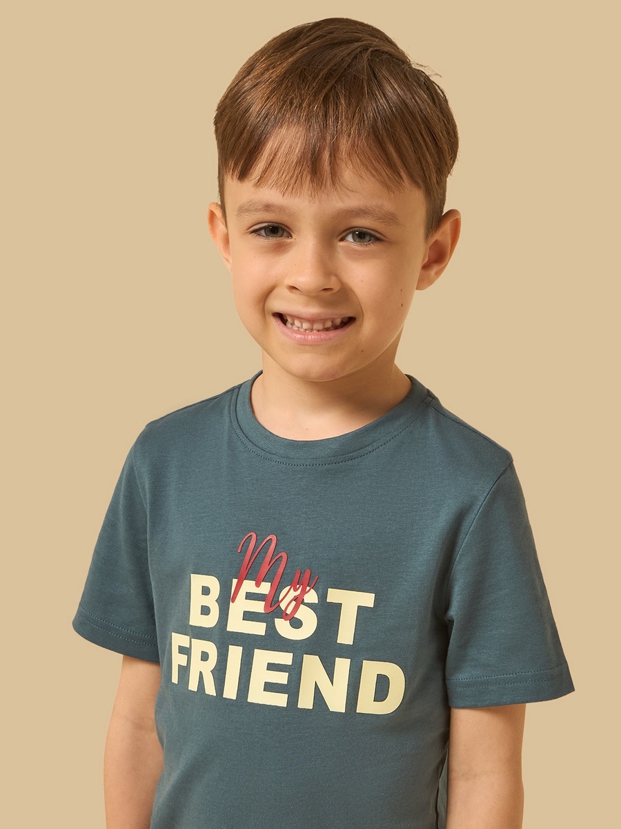 Best Friend Print T-Shirt and Shorts Set