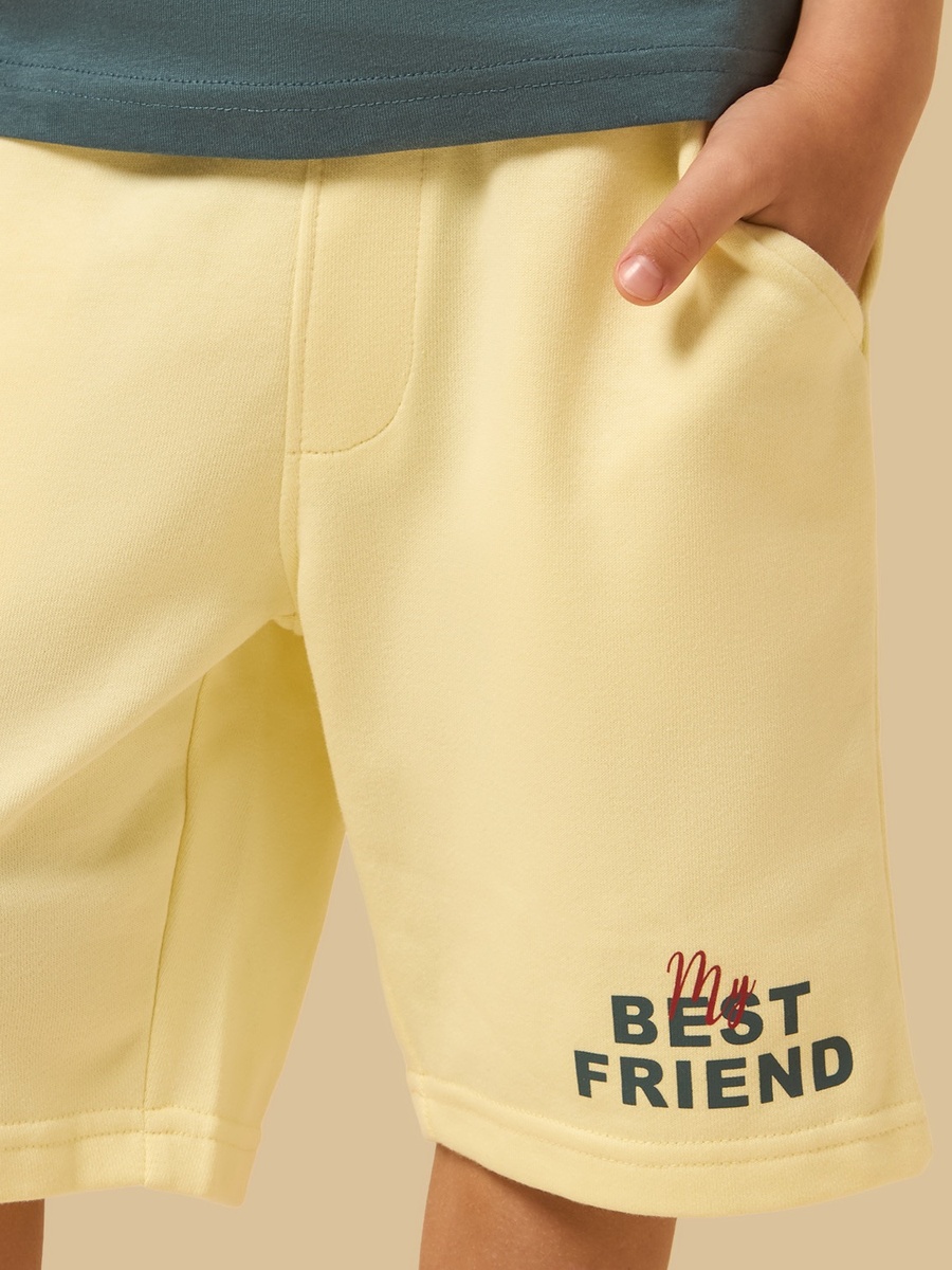 Best Friend Print T-Shirt and Shorts Set