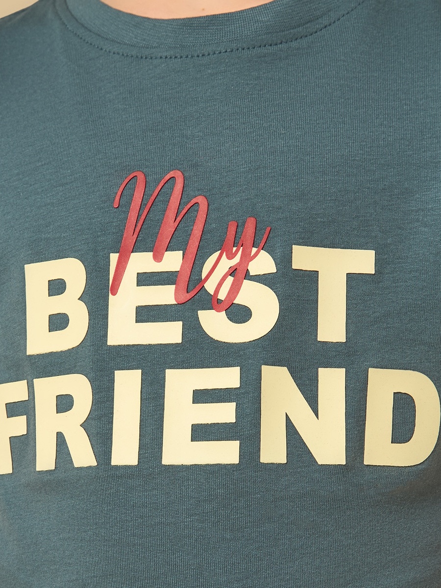 Best Friend Print T-Shirt and Shorts Set
